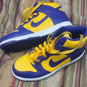 Nike Kids Sneakers - Purple and Yellow